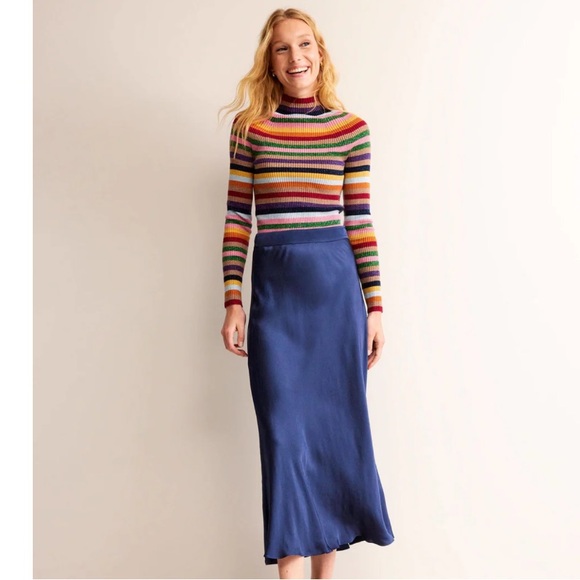 Boden Matilda Sparkle Jumper in Multi Stripe, Size 12 - Picture 3 of 14